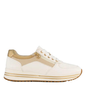 leren sneakers ecru/beige