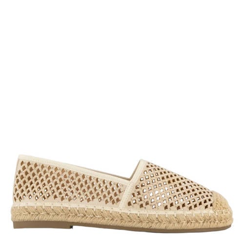 Graceland leren espadrilles beige afbeelding