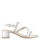 Graceland leren sandalettes zilver