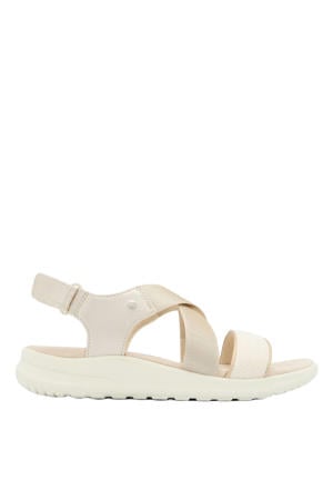 leren sandalen beige
