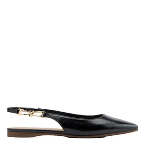 slingback loafers zwart