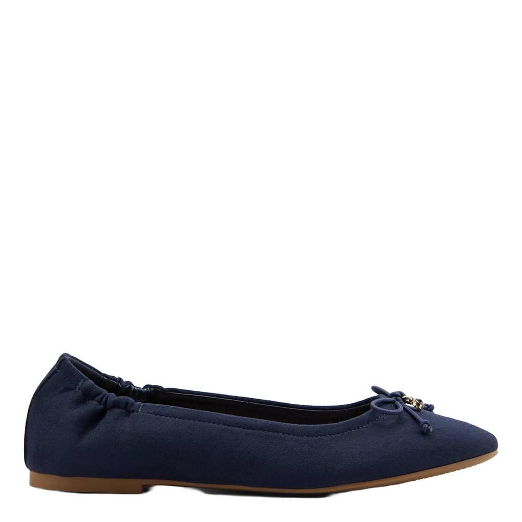 Donkerblauwe dames Graceland ballerina's van textiel/synthetisch