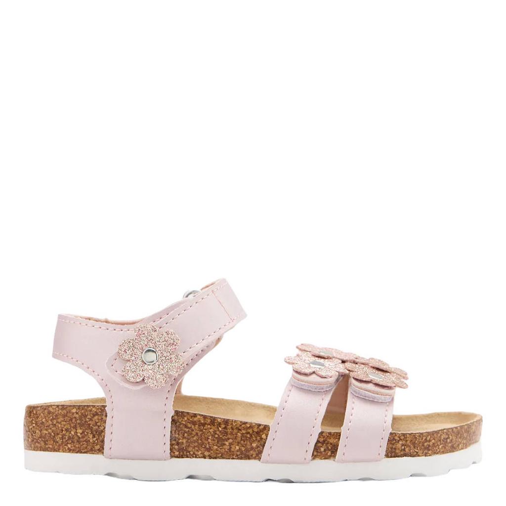 Lichtroze meisjes Graceland sandalen van synthetisch materiaal met klittenband