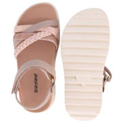 thumbnail: Graceland imitatieleren sandalen met profielzool en glitters roze