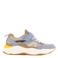 Vty leren sneakers beige/blauw/bruin