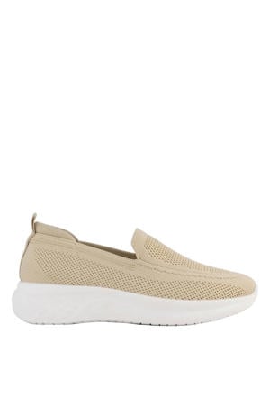 slip-on sneakers beige