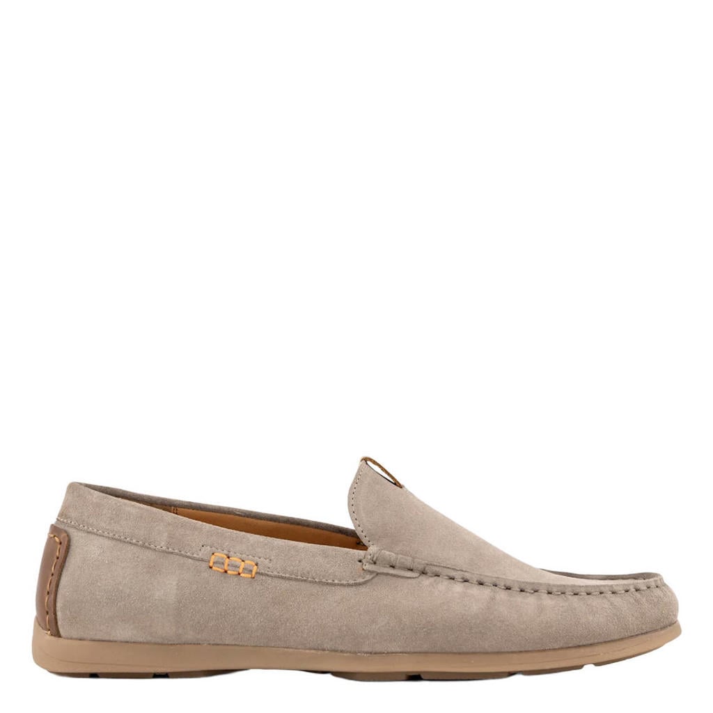 Taupe heren Memphis One suède mocassins