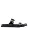 Graceland imitatieleren slippers - zwart