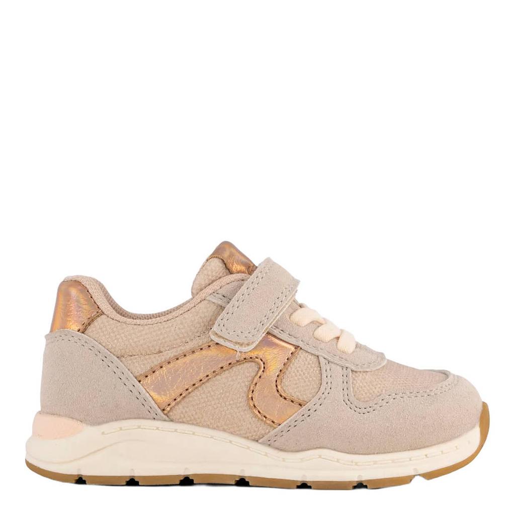 Beige meisjes Graceland sneakers van imitatieleer/textiel/synthetisch met klittenband