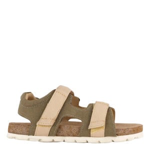 sandalen groen/beige