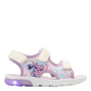 sandalen paars/wit met lichtjes