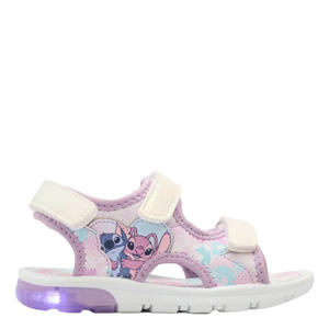 sandalen paars/wit met lichtjes