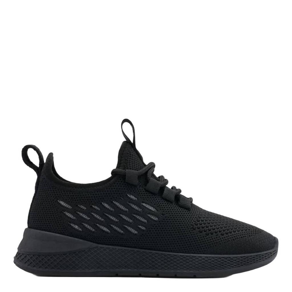 Zwarte jongens Vty sneakers van textiel/synthetisch met veters