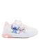 Stitch sneakers wit/roze