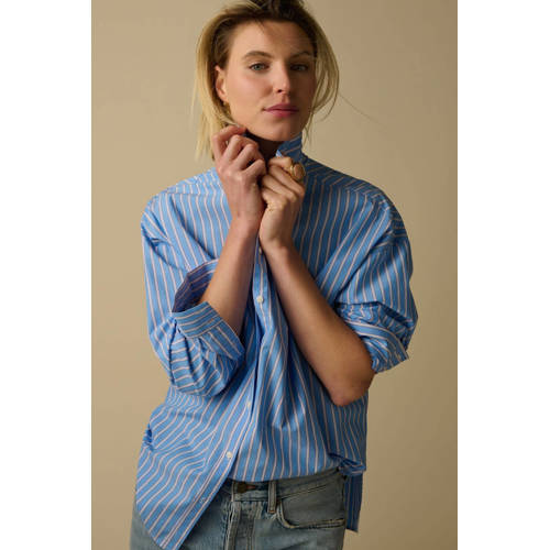 Sissy-Boy blouse met krijtstreep blauw afbeelding