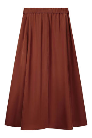 midi rok donkerrood