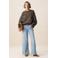 Sissy-Boy sweater met panterprint bruin