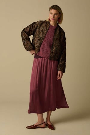 midi rok roze