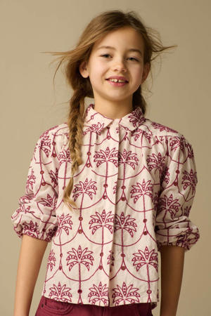 blouse lichtroze broderie
