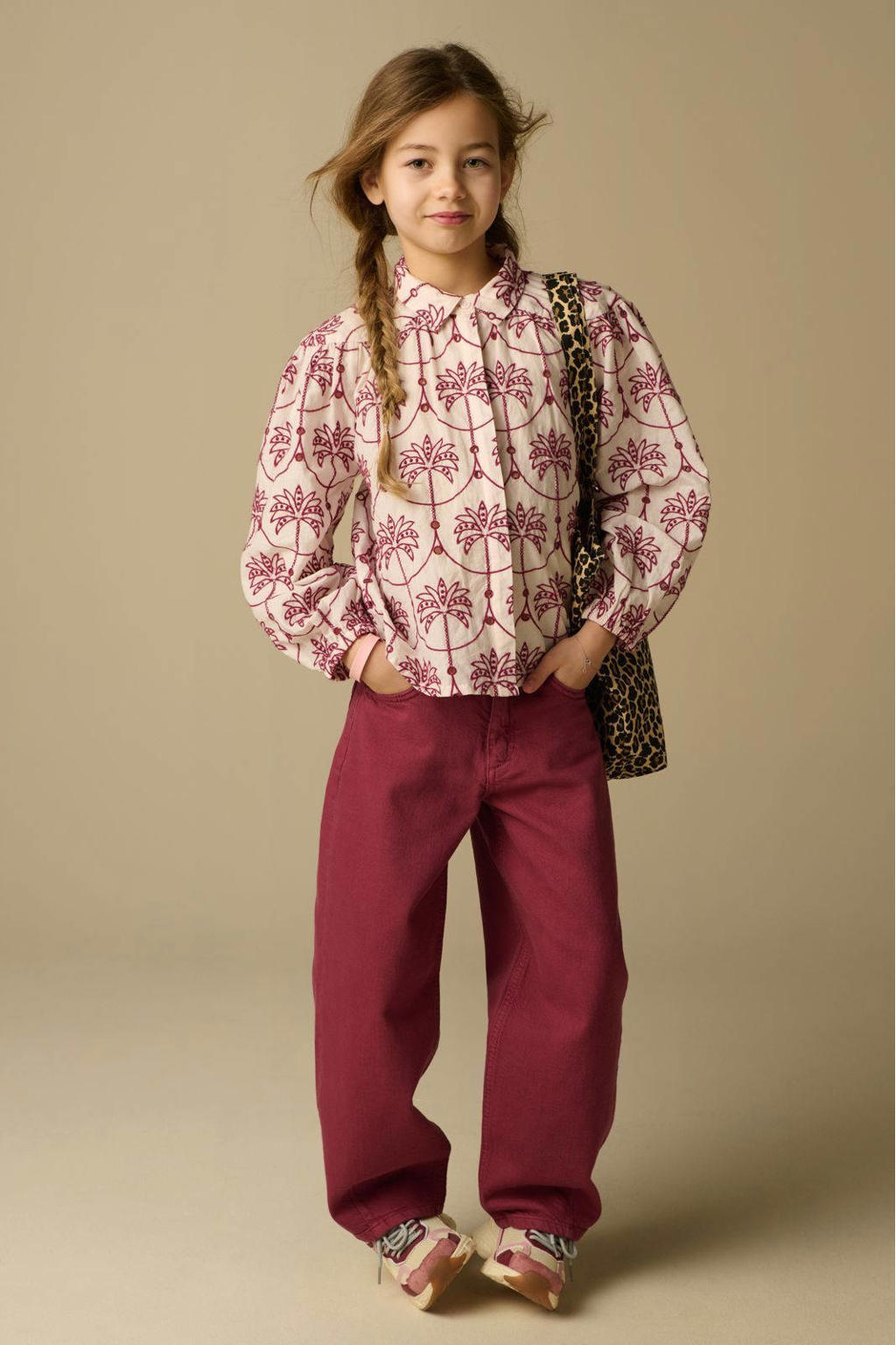 Sissy-Boy blouse lichtroze broderie
