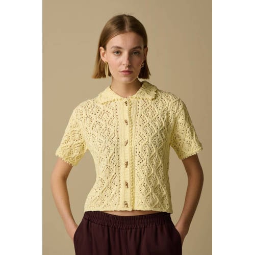 Sissy-Boy vest lichtgeel gebreid afbeelding