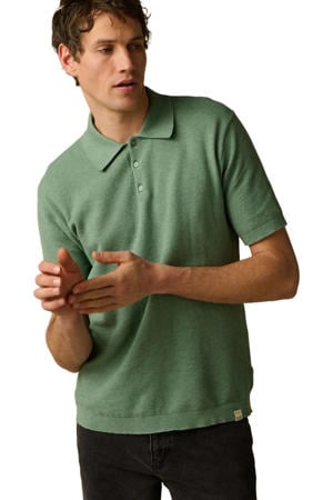 regular T-shirt fijn gebreid groen