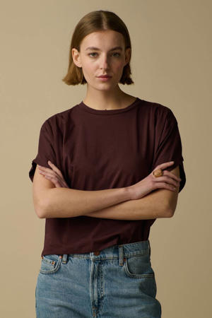 T-shirt donkerbruin