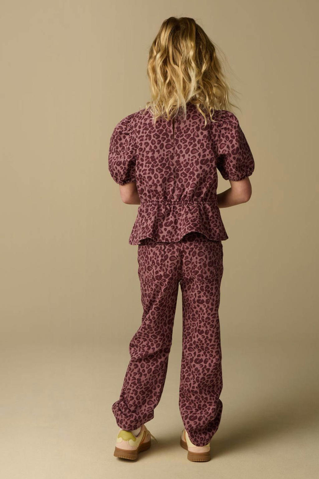Sissy-Boy blousetop met panterprint roze