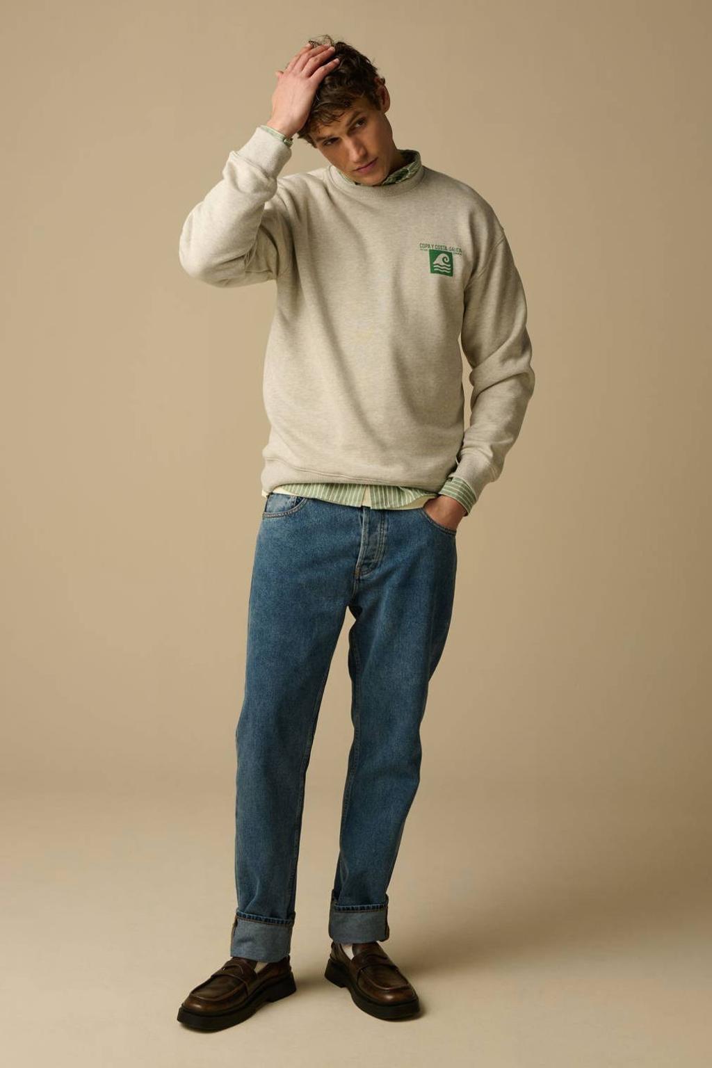 Sissy-Boy sweater met backprint grijs