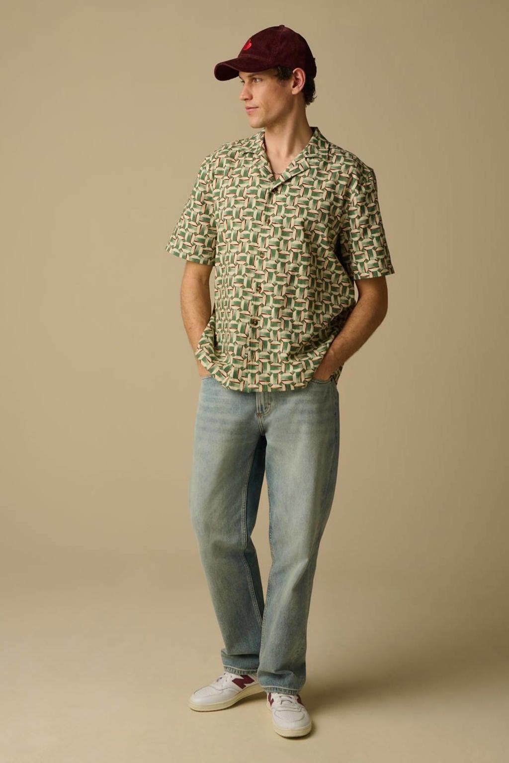 Sissy-Boy regular casual overhemd groen