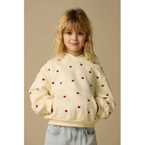 Sissy-Boy hoodie met hartjes wit afbeelding