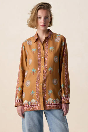 blouse bruin