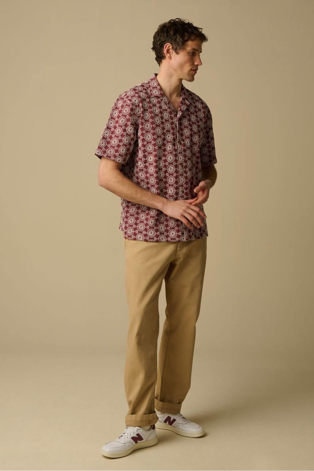 Sissy-Boy loose casual overhemd donkerrood