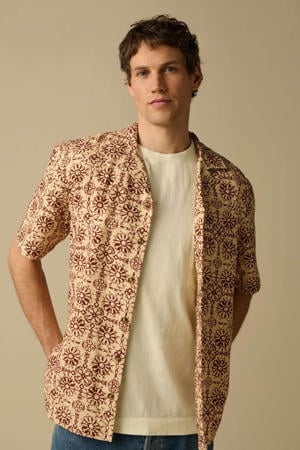 loose casual overhemd beige