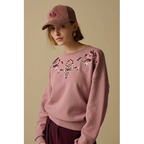 Sissy-Boy gebloemde sweater roze afbeelding