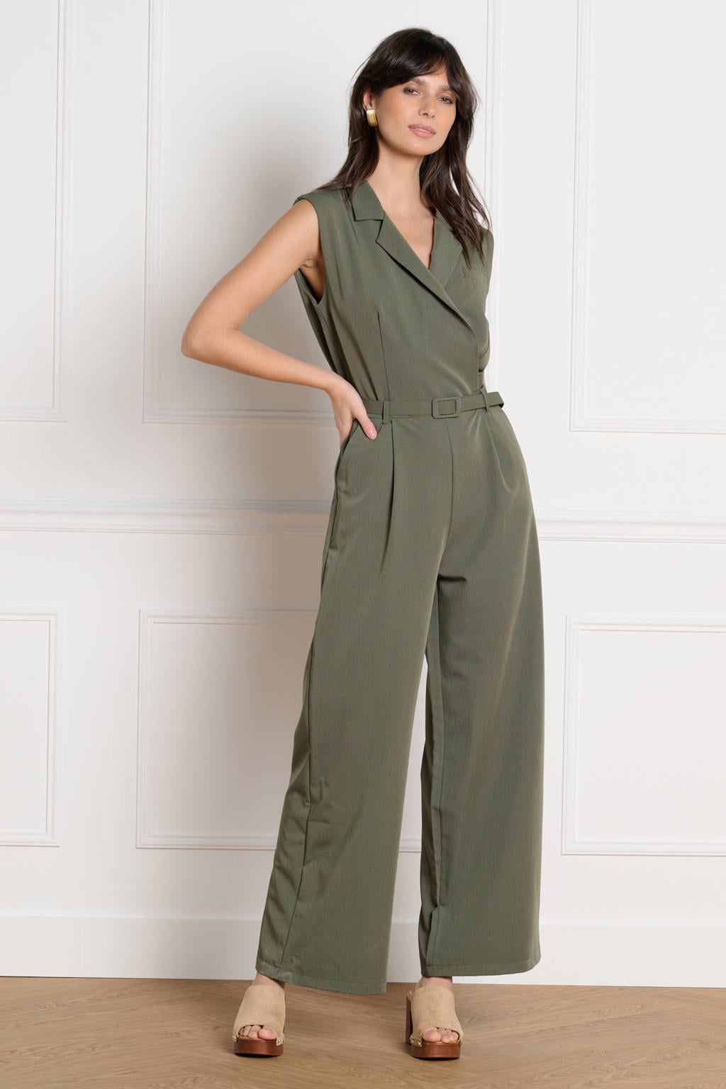 jumpsuit kaki