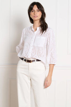 blouse wit broderie