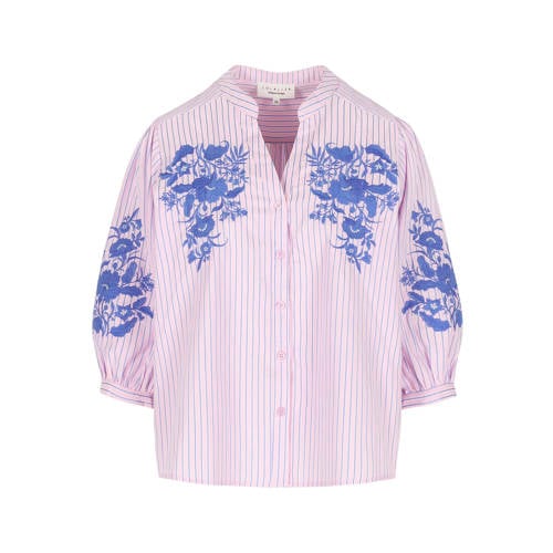 LOLALIZA gestreepte blouse roze afbeelding