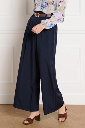 wide leg high waist pantalon