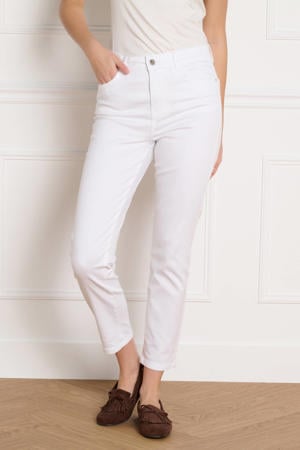 denim slim high waist broek