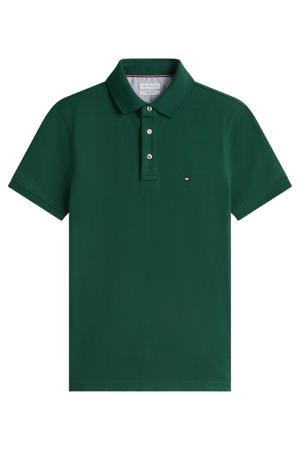 slim polo donkergroen