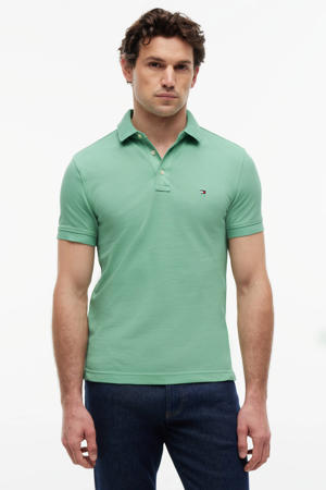 slim polo groen