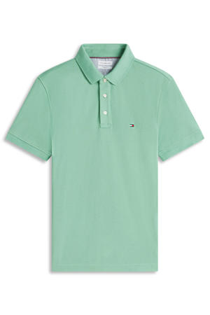 slim polo groen