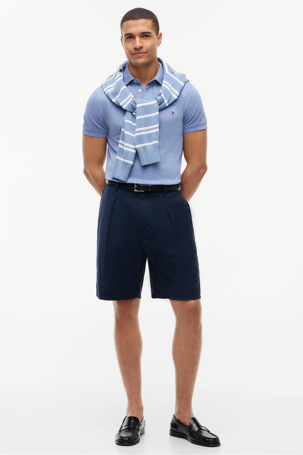 Tommy Hilfiger slim polo blauw