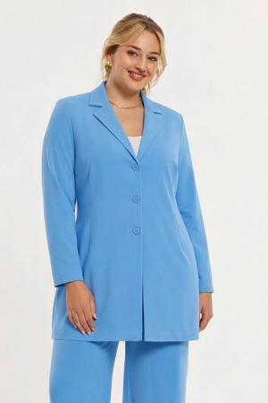 regular blazer blauw