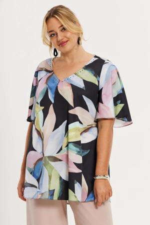 gebloemde tuniek multi