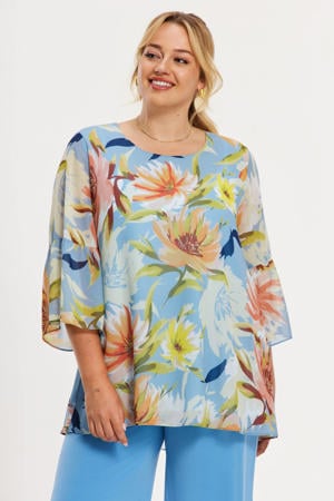gebloemde tuniek multi