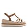 Gioseppo Harcourt espadrilles cognac/ecru
