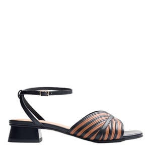 Bigelow leren sandalen zwart/cognac