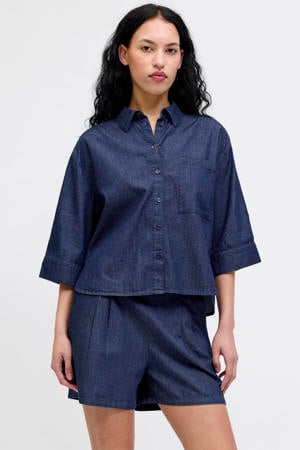 loose fit blouse - donkerblauw